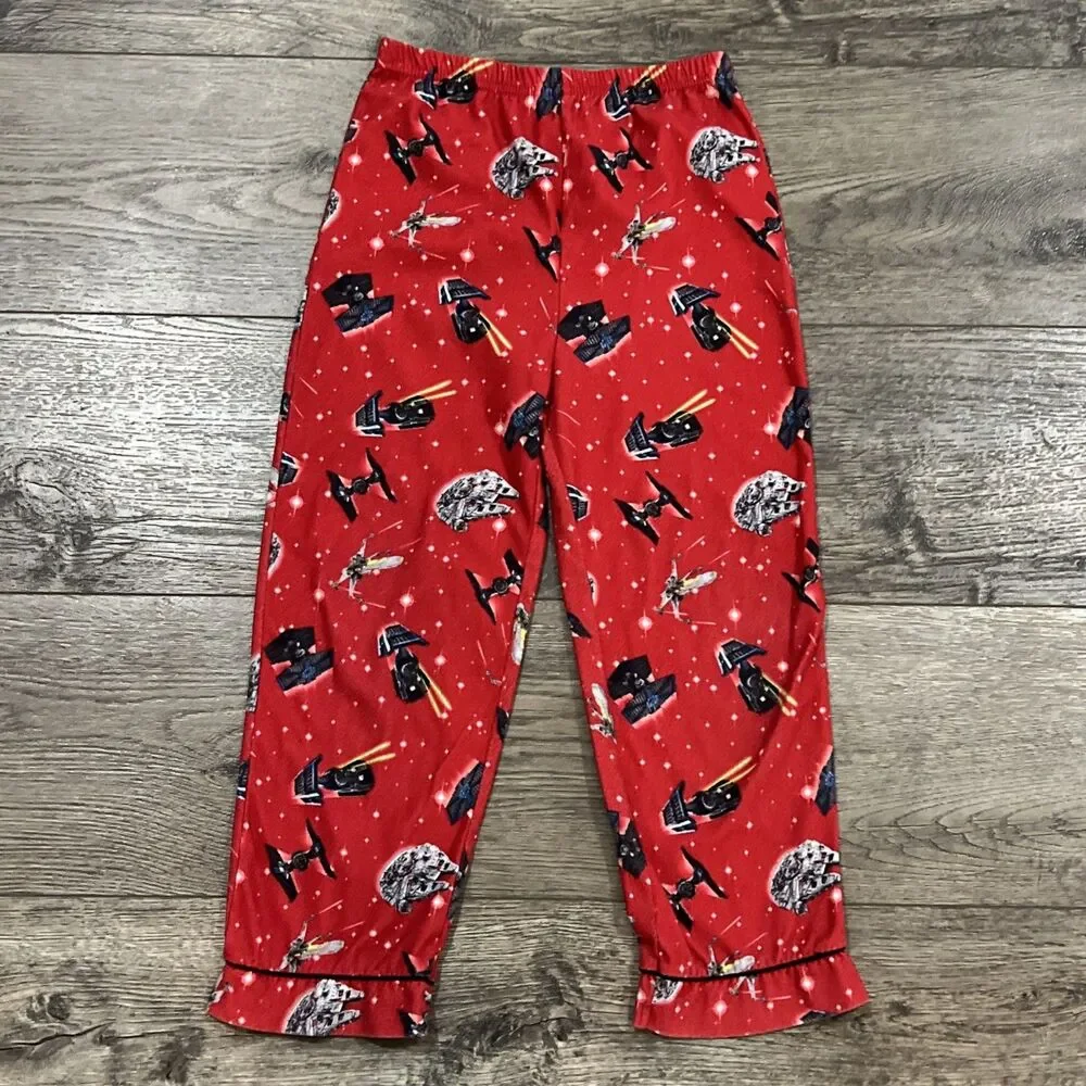 Vintage 2013 Lego Star Wars 2-Piece Pajama Set Luke Darth - Kids Size 10